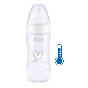 Dojčenská fľaša NUK FC+Temperature Control 300 ml BOX-Flow Control cumlík - CA47447