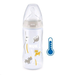 Dojčenská fľaša NUK FC+Temperature Control 300 ml BOX-Flow Control cumlík - CA47447