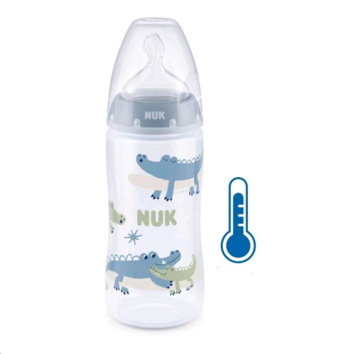 Dojčenská fľaša NUK FC+Temperature Control 300 ml BOX-Flow Control cumlík - CA47447