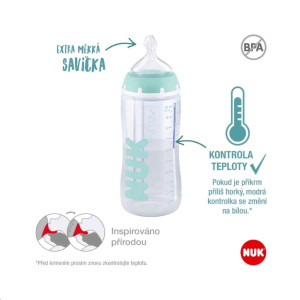 Dojčenská fľaša NUK FC Anti-colic s kontrolou teploty 300 ml UNI - CA47825