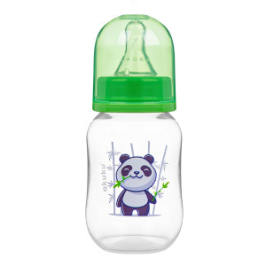 Fľaša s obrázkom Akuku 125 ml panda zelená - CA50109