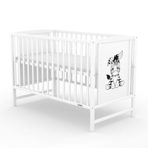 Detská postieľka New Baby BEA Zebra biela - CA50989