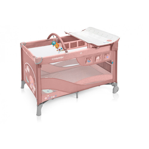 Multifunkčná nastavitelná cestovná postieľka Baby Design Dream 2:1- 08 Pink 2019 - BS25415