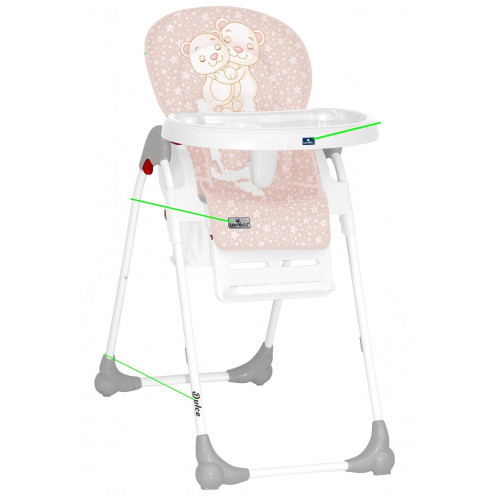 Jedálenská stolička multifunkčná Lorelli Dulce Satin Pink Hug 2021 -BS35807