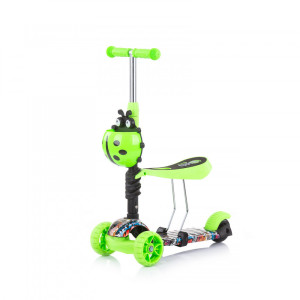 Kolobežka Chipolino Kiddy Evo Green Graffiti 2021-BS41329