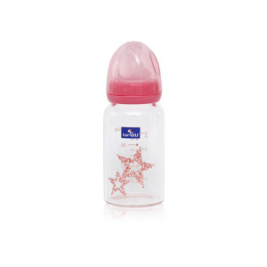 Kojenecká fľaša Baby Care sklenená 120 ml-BS51081