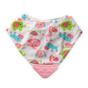 Slintáčik Baby Care s hryzátkom- Dievča -BS51341