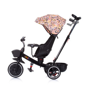 Trojkolka 2v1 Chipolino Smart so strieškou-Pink-BS51544