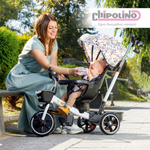 Trojkolka 2v1 Chipolino Smart so strieškou-White -BS51545