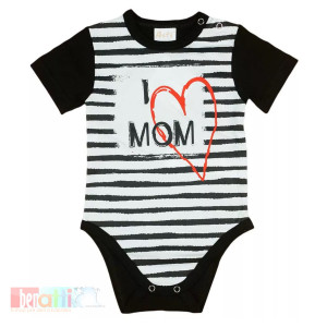 Body s kr.rukávom "I LOVE MY MOM" D1002-62