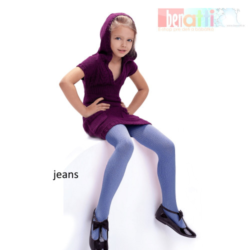 Pančuchy Agatka - jeans - KN004